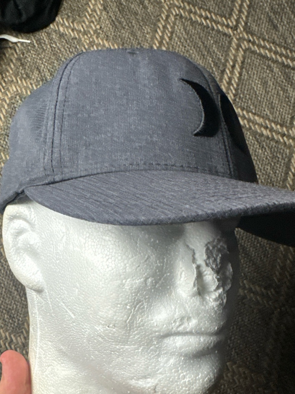 Hurley Men's Flexfit Baseball Cap, Gray, L-XL